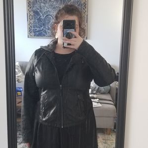Faux leather jacket